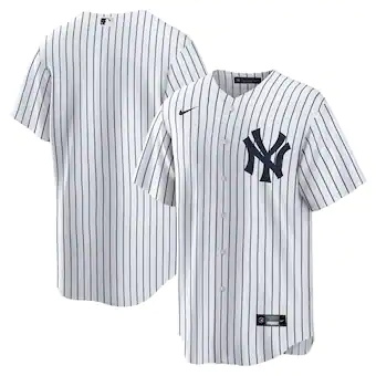 mens nike white new york yankees home replica team jersey_p